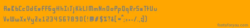 Karpowbold Font – Gray Fonts on Orange Background