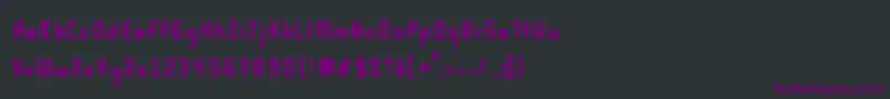 フォントKarpowbold – 黒い背景に紫のフォント