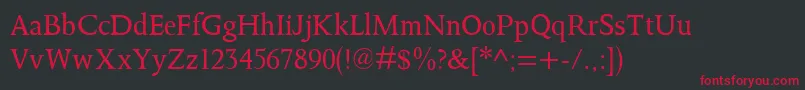 Octavianmt Font – Red Fonts on Black Background