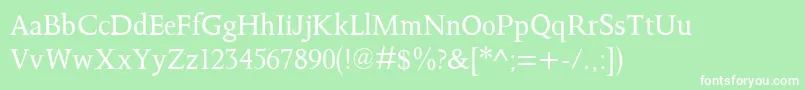 Octavianmt Font – White Fonts on Green Background