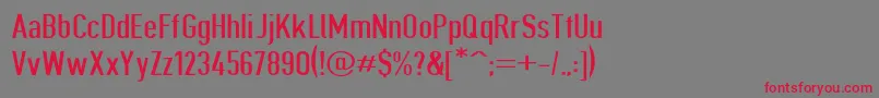 Giveahootbkext Font – Red Fonts on Gray Background