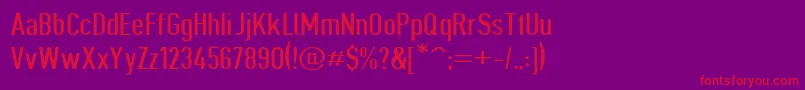 Giveahootbkext Font – Red Fonts on Purple Background