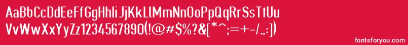 Giveahootbkext Font – White Fonts on Red Background