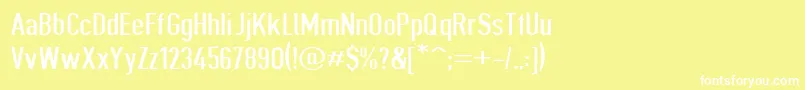 Giveahootbkext Font – White Fonts on Yellow Background