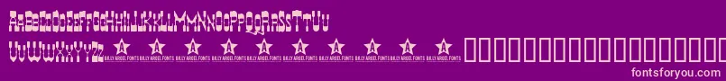 Шрифт Hyerba – розовые шрифты на фиолетовом фоне