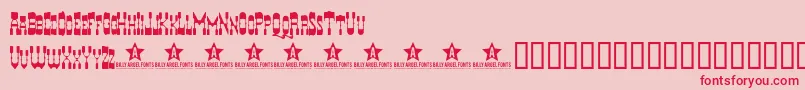 Hyerba Font – Red Fonts on Pink Background