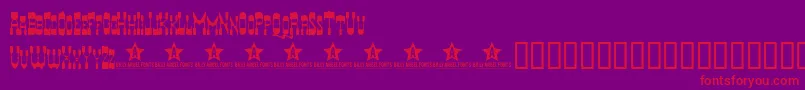 fuente Hyerba – Fuentes Rojas Sobre Fondo Morado