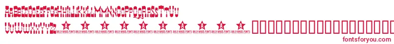 Hyerba Font – Red Fonts on White Background