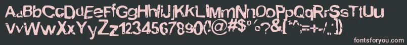 AlienMarksmanregular Font – Pink Fonts on Black Background