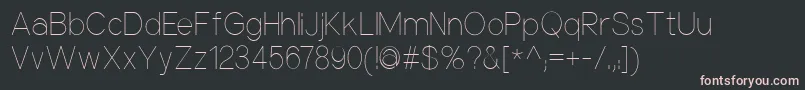 NuorderThin Font – Pink Fonts on Black Background