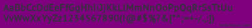 Fonte Sheepsansbold – fontes pretas em um fundo violeta