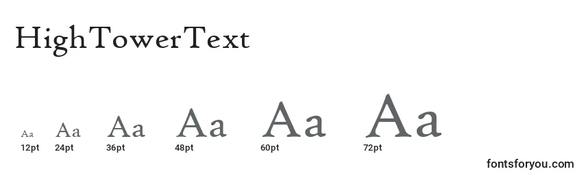 HighTowerText Font Sizes