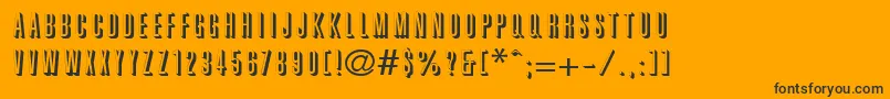 WhiteshadeRegular Font – Black Fonts on Orange Background