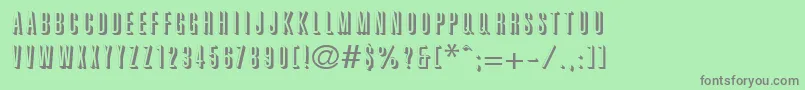 WhiteshadeRegular Font – Gray Fonts on Green Background