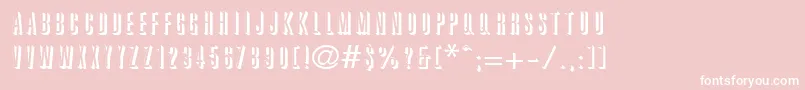 WhiteshadeRegular Font – White Fonts on Pink Background