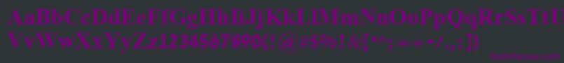 DavidBold-Schriftart – Violette Schriften auf schwarzem Hintergrund