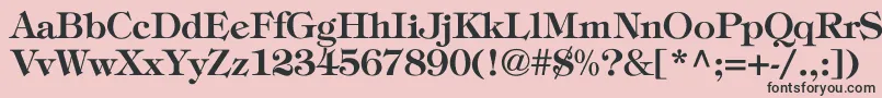 ToriBold Font – Black Fonts on Pink Background