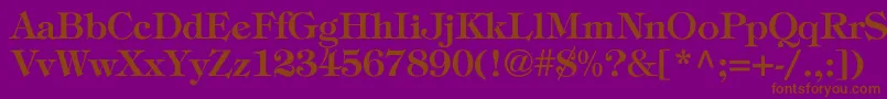 ToriBold Font – Brown Fonts on Purple Background