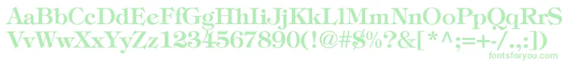 ToriBold Font – Green Fonts on White Background