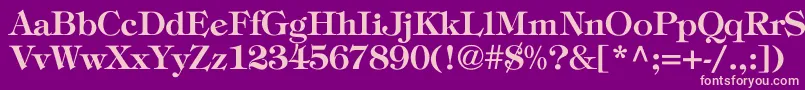 ToriBold Font – Pink Fonts on Purple Background
