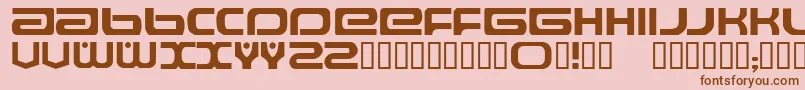 Raveflire Font – Brown Fonts on Pink Background