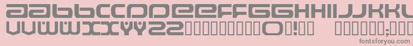 Raveflire-Schriftart – Graue Schriften auf rosa Hintergrund