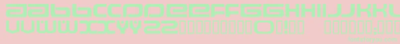 Raveflire Font – Green Fonts on Pink Background