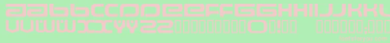 フォントRaveflire – 緑の背景にピンクのフォント