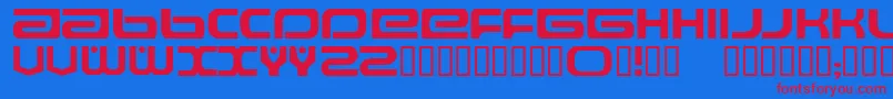 Raveflire Font – Red Fonts on Blue Background