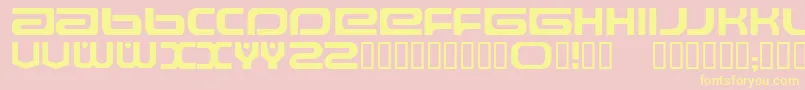 Raveflire Font – Yellow Fonts on Pink Background