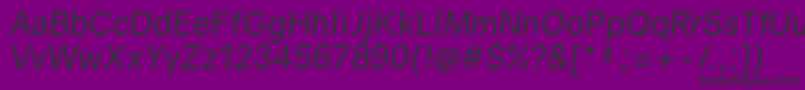 GravityItalic Font – Black Fonts on Purple Background