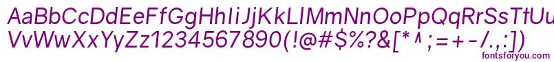 GravityItalic Font – Purple Fonts on White Background