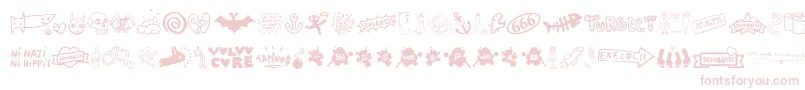 WcSlaassschClassic Font – Pink Fonts on White Background