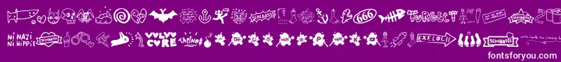 WcSlaassschClassic Font – White Fonts on Purple Background