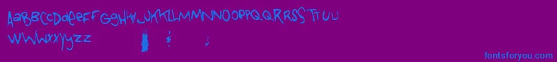 Подробнее о шрифте Tongue Шрифт Tongue – синие шрифты на фиолетовом фоне