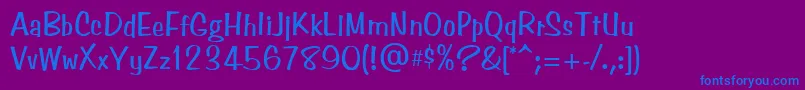 More about BenguiatFriskyAtt Font BenguiatFriskyAtt Font – Blue Fonts on Purple Background