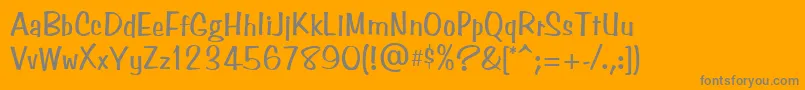 More about BenguiatFriskyAtt Font BenguiatFriskyAtt Font – Gray Fonts on Orange Background