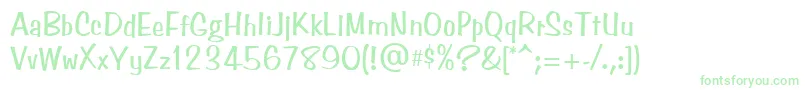 BenguiatFriskyAtt-Schriftart – Grüne Schriften