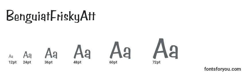 BenguiatFriskyAtt Font Sizes