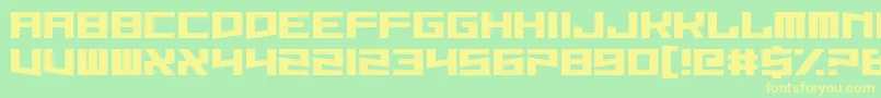 Hysterix Font – Yellow Fonts on Green Background