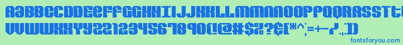 Revert Font – Blue Fonts on Green Background