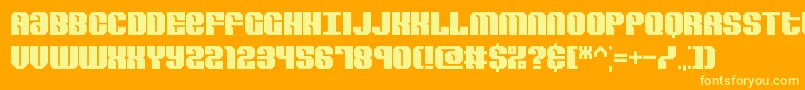 Revert Font – Yellow Fonts on Orange Background