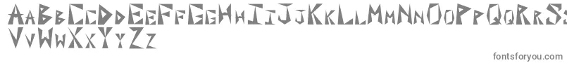 フォントPaxilInitials – 白い背景に灰色の文字