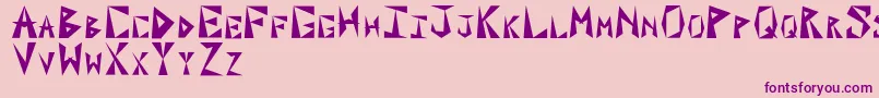 PaxilInitials Font – Purple Fonts on Pink Background