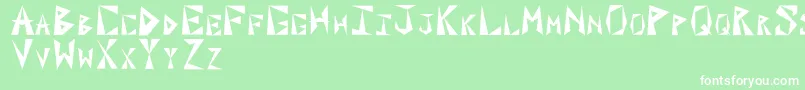 PaxilInitials Font – White Fonts on Green Background