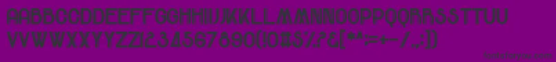 ComeRainOrFall Font – Black Fonts on Purple Background