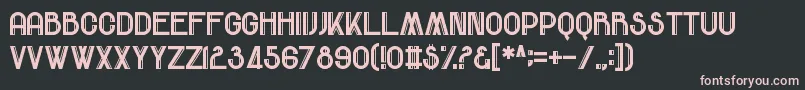 ComeRainOrFall Font – Pink Fonts on Black Background
