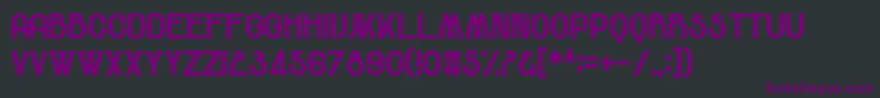 ComeRainOrFall Font – Purple Fonts on Black Background