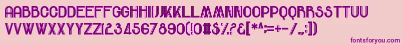 ComeRainOrFall Font – Purple Fonts on Pink Background