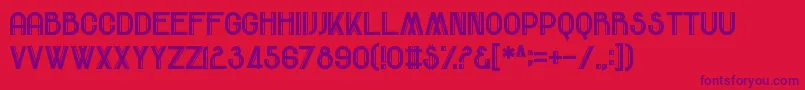 ComeRainOrFall Font – Purple Fonts on Red Background